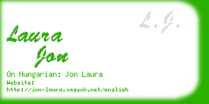 laura jon business card